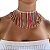 Choker Franja Fios Neon Bijuteria - Imagem 2
