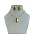 Conjunto Folheado Ouro 18k Gota Chapeada - Imagem 1