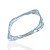 Kit 4 Braceletes Transparente Acrílico Quadrado Bijuteria - Imagem 3
