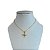 Colar Folheado Ouro 18k e Prata 925 Espírito Santo Cravejado - Imagem 1