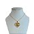 Colar Folheado Ouro 18k e Prata 925 Coração Strass - Imagem 1