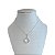 Colar Folheado Prata 925 Trevo Cristal - Imagem 2