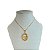 Colar Folheado Ouro 18k e Prata 925 Espírito Santo Cravejado - Imagem 1