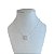 Colar Folheado Ouro 18k e Prata 925 Quadrado Cravejado - Imagem 2