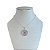 Colar Folheado Prata 925 Pai Nosso Strass - Imagem 1