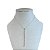 Colar Folheado Prata 925 Palito Strass - Imagem 1