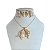 Conjunto Folheado Ouro 18k e Prata 925 Pantera Cravejada - Imagem 1