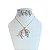 Conjunto Folheado Ouro 18k e Prata 925 Pantera Cravejada - Imagem 2
