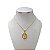 Colar Folheado Ouro 18k Nossa Senhora Cravejada - Imagem 1