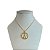 Colar Folheado Ouro 18k Nossa Senhora Strass - Imagem 1