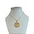 Colar Folheado Ouro 18k Mandala Cruz Cravejada - Imagem 1