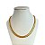 Choker Folheada Ouro 18k e Prata 925 Lacraia Grossa - Imagem 1