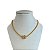 Colar Folheado Ouro 18k e Prata 925 Correntaria Berloque Cravejado - Imagem 1