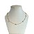 Choker Folheada Ouro 18k e Prata 925 Corações Pérolas - Imagem 1