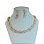 Conjunto Folheado Ouro 18k e Prata 925 Riviera Torcida Cravejada - Imagem 1