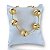 Pulseira Folheada Ouro 18k e Prata 925 Bolinhas Trabalhada - Imagem 1