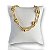 Pulseira Folheada Ouro 18k e Prata 925 Bolinhas Trançadas - Imagem 1