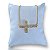 Pulseira Folheada Ouro 18k e Prata 925 Cruz Strass - Imagem 1