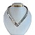 Choker Aro Bijuteria Chapeado V - Imagem 2