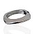 Bracelete Folheado Ouro 18k e Prata 925 Abaulado Quadrado - Imagem 3