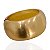 Bracelete Folheado Ouro 18k e Prata 925 Abaulado Liso - Imagem 3
