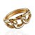Bracelete Folheado Ouro 18k e Prata 925 Abaulado Elos - Imagem 1