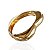 Bracelete Folheado Ouro 18k e Prata 925 Abaulado Coração - Imagem 1