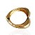 Bracelete Folheado Ouro 18k e Prata 925 Abaulado Coração - Imagem 4
