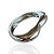 Bracelete Folheado Ouro 18k e Prata 925 Abaulado Coração - Imagem 3