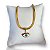 Pulseira Folheada Ouro 18k e Prata 925 Fita Laminada Olho Grego - Imagem 1