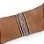 Kit 6 Pulseiras Folheada Ouro 18k Strass - Imagem 3
