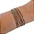 Kit 6 Pulseiras Folheada Ouro 18k Strass - Imagem 6