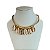 Choker Búzios Courinho Dourado Bijuteria - Imagem 1