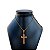 Corrente Masculina Aço Inoxidável Crucifixo Pai Nosso - Imagem 1