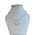 Colar Folheado Ouro 18k e Prata 925 Correntaria Borboleta Cravejada - Imagem 2