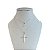 Colar Duplo Folheado Ouro 18k e Prata 925 Cruz Cravejada Ponto de Luz - Imagem 2