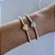 Bracelete Folheado Ouro 18k e Prata 925 Espiral Coração Cravejado - Imagem 3