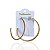 Brinco Folheado Ouro 18k e Prata 925 Argola Strass - Imagem 1