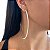Brinco Folheado Ouro 18k e Prata 925 Argola Strass - Imagem 2