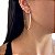 Brinco Folheado Ouro 18k e Prata 925 Argola Strass - Imagem 5