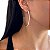 Brinco Folheado Ouro 18k e Prata 925 Argola Strass - Imagem 6