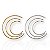Brinco Folheado Ouro 18k e Prata 925 Argola Strass - Imagem 7