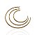Brinco Folheado Ouro 18k e Prata 925 Argola Strass - Imagem 8