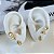 Trio Brincos Folheado Ouro 18k Sereismo - Imagem 1