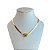Choker Folheada Ouro 18k Fita Laminada São Bento - Imagem 1