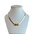 Choker Folheada Ouro 18k Fita Laminada Infinito - Imagem 1