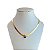 Choker Folheada Ouro 18k Fita Laminada Nossa Senhora Resinada - Imagem 1