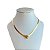 Choker Folheada Ouro 18k Fita Laminada Pet - Imagem 1