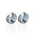 Brinco Folheado Ouro 18k e Prata 925 Canoa Cravejada - Imagem 2