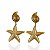 Brinco Bijuteria Ouro e Prata Estrela do Mar - Imagem 1